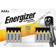 Energizer hagyom�nyos elem AAA (LR03) 1.5V 8db/csomag alk�li