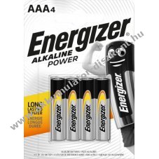 Energizer AAA (LR03, mikro) hagyom�nyos elem 1,5V 4db/csomag alk�li