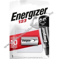 Energizer CR123 3V l�tium elem 1db/csomag