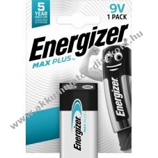 Energizer Max Plus 9V 6LR61 hagyom�nyos elem 1db/csomag alk�li