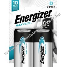 Energizer Max Plus D (g�li�t) hagyom�nyos elem 1.5V 2db/csomag alk�li