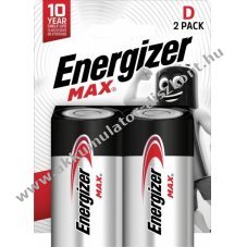 Energizer hagyom�nyos elem D (g�li�t) LR20 1.5V 2db/csomag alk�li