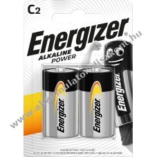 Energizer C (b�bi m�ret) LR14 1.5V 2db/csomag hagyom�nyos elem Alkaline