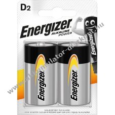 Energizer hagyom�nyos elem D (g�li�t) 1.5V 2db/csomag alk�li