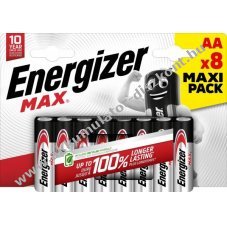 Energizer hagyom�nyos elem AA Mignon ceruza LR06 1.5V 8db/csomag alk�li