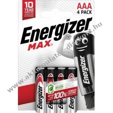 Energizer LR03 AAA 1.5V 4db/csomag hagyom�nyos elem alk�li