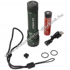 AceBeam E75 Quad Core LED zsebl�mpa z�ld 6500K 4500 lumen