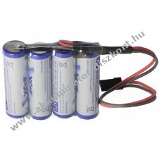 Vev� Akkumul�torpakk AA Mignon ceruza 4,8V 2700mAh 4db/csomag Graupner csatlakoz� NiMH