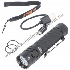 AceBeam EC20 LED zsebl�mpa 2800 lumen 6.500K fekete