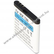 Helyettes�t� Akkumul�tor Nokia 7390 3,7V 650mAh Li-Ion