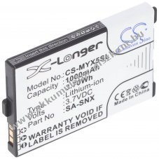 Helyettes�t� Akkumul�tor Sagem myX-3 myX-5 mobiltelefon 3,7V 1000mAh 3,7Wh Li-Ion