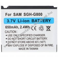 Helyettes�t� Akkumul�tor Samsung SGH G800 3,7V 650mAh Li-Ion
