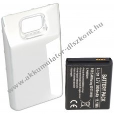 Helyettes�t� Akkumul�tor Samsung Galaxy S2 EB-L102GBK 3,7V 3000mAh Li-Ion