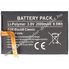 Helyettes�t� Akkumul�tor Blackberry Classic BPCLS00001B 3,8V 2500mAh Li-Polymer