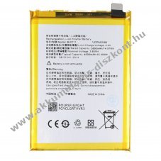 Helyettes�t� Akkumul�tor OPPO BLP711 3,85V 4000mAh Li-Polymer