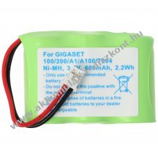 Helyettes�t� Akkumul�tor Siemens Gigaset 100 200 A1 A100 3,6V 300mAh NiMH