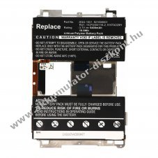 Helyettes�t� Akkumul�tor Blackberry Playbook tablet 3,7V 5400mAh be�p�tett Li-Polymer