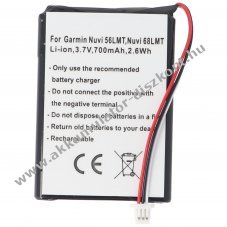 Helyettes�t� Akkumul�tor Garmin N�vi 56LMT 3,7V 700mAh Li-ion