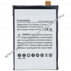 Helyettes�t� Akkumul�tor Asus Zenfone 2 Deluxe 3,85V 2900mAh mobiltelefon Li-Polymer