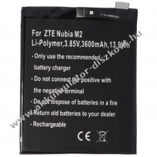 Helyettes�t� Akkumul�tor ZTE Nubia M2 3,85V 3600mAh Li-Polymer