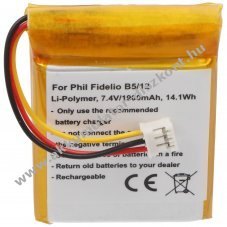 Helyettes�t� Akkumul�tor Philips Fidelio B5 7,4V 1900mAh Li-Polymer