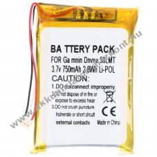Helyettes�t� Akkumul�tor Garmin DriveLuxe 50LMT 3,7V 750mAh Li-ion