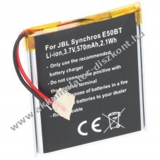Helyettes�t� Akkumul�tor JBL Synchros E50BT bluetooth hangsz�r� 3,7V 570mAh Li-Ion