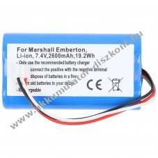 Helyettes�t� Akkumul�tor Marshall Emberton 7,4V 2600mAh Li-ion