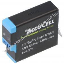 Helyettes�t� Akkumul�tor f�nyk�pez�g�p GoPro Hero 5/6/7/8 AHDBT-801 3,85V 1250mAh Li-ion