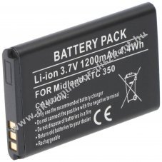 Helyettes�t� Akkumul�tor Midland XTC 350 f�nyk�pez�g�p 3,7V 1200mAh 4,4Wh Li-ion
