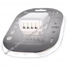 Univerz�lis utaz� t�lt� SPC10 USB 44 4x USB 5,0V 2A feh�r