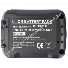 Helyettes�t� Akkumul�tor Makita BL1021B 10,8V 2000mAh Li-ion