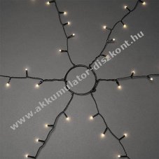 Konstsmide LED kar�csonyfa k�peny 450 melegfeh�r op�l gefrostet 6662-130 id�z�t� 9V k�lt�ri/belt�ri
