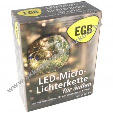 EGB LED mikro f�nyf�z�r 480 LED melegfeh�r 12V IP44 24m vil�g�t� hossz