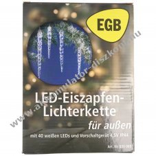 EGB LED j�gcsap f�nyf�z�r 40 cs�cs 4,5V 2,7W feh�r IP44 5,85m