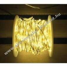 Lotti Micro LED f�nyf�z�r 400 LED 20m 24V IP44 ez�st f�mhuzal 37588 melegfeh�r