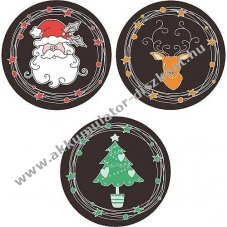 Gobo �veg 3db/csomag 46054 Mikul�s/Szarvas/Kar�csonyfa LED Professional S3 836135-836145