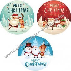 Gobo 3db/csomag 46085 Merry Christmas figur�kkal �veg k�ls�O30mm k�pO20mm LED Professional S3