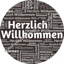 Gobo �veg Herzlich Willkommen k�ls� O37mm k�p-O23mm modell 47266