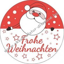 Gobo �veg Frohe Weihnachten 47228 37mm 23mm piros/feh�r