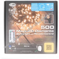 Lotti LED-micro f�nyf�z�r 500 LED borosty�nsz�n� 50,5m k�lt�r/belt�r IR t�vvez�rl�