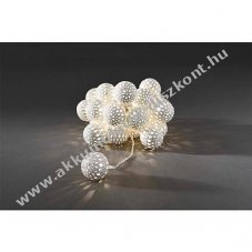 Konstsmide LED dekor�ci�s f�nyf�z�r feh�r f�m g�mb�kkel 24db melegfeh�r 3156-103