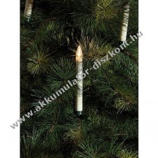 Konstsmide 5db/csomag vezet�k n�lk�li LED gyertya 1935-100 melegfeh�r IP44 elemmel