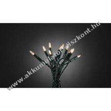 Konstsmide LED minil�nc One String 50 LED melegfeh�r 230V 7,35m z�ld 6303-120