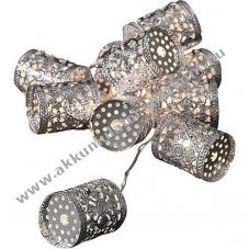 Konstsmide LED dekorf�nyf�z�r 10 LED melegfeh�r ez�st f�mhenger 0,9m elemes 3xAA Mignon ceruza