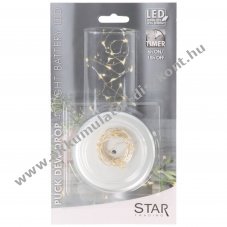 Best Season Dew Drops LED-dr�t f�nyf�z�r 40 LED melegfeh�r ez�st 728-19