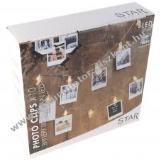 Best Season LED Photoclips f�nyf�z�r 10 LED 3xAA Mignon ceruza 1,5V Timer �tl�tsz� 165cm