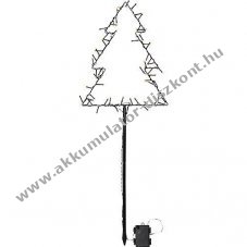 Star Trading LED Spiky f�nyfa 32x90cm 60 LED melegfeh�r fekete 857-05