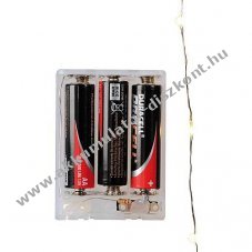 EGB LED mikro f�nyf�z�r 20 LED melegfeh�r elemmel m�k�d� 1,9m 2,3m 30114 id�z�t�