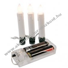 EGB LED gyertyaf�z�r 10 LED melegfeh�r 943121 elemmel m�k�d� 2 Mignon ceruza